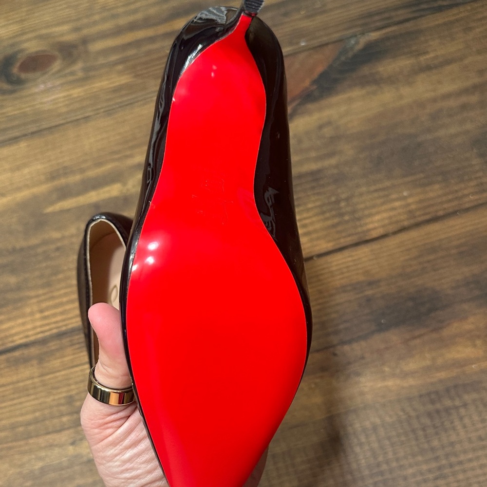 Christian Louboutin Glossy Black Heels - Picture 3 of 5